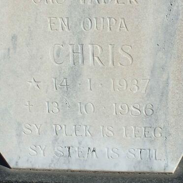 SWART Chris 1937-1986