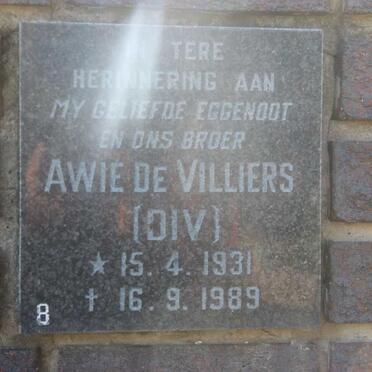 VILLIERS Awie, de 1931-1989