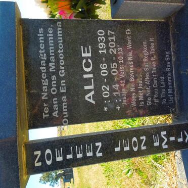 ? Alice 1930-2017