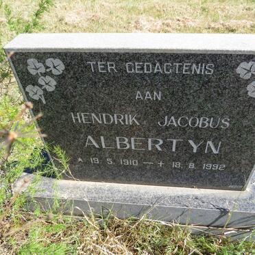 ALBERTYN Hendrik Jacobus 1910-1992
