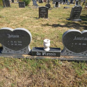 PLESSIS Johann, du 1959-2005 &amp; Annatjie 1966-