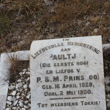 PRINSLOO Paultjie 1929-1930