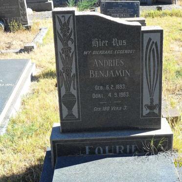 FOURIE Andries Benjamin 1893-1963
