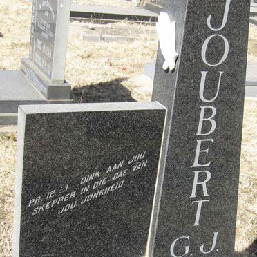 JOUBERT G.J. 1953-1978