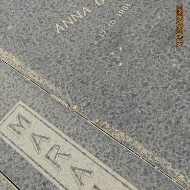 MARAIS Izak C. 1914-1987 &amp; Anna C.C. 1931-