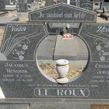 ROUX Jacobus Hendrik, le 1905-1989 &amp; Christina Johanna 1908-1989