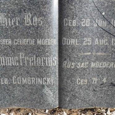 PRETORIUS Mimmie nee COMBRINCK 1878-1948