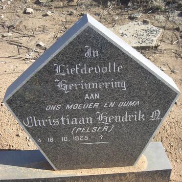 BARRETT Christiaan Hendrik N. nee PELSER 1925-