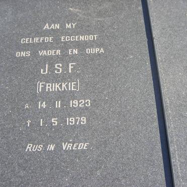 BOTHA J.S.F. 1923-1979
