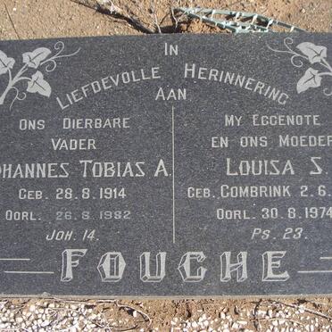 FOUCHE Johannes Tobias A. 1914-1982 &amp; Louisa S. COMBRINK 1918-1974