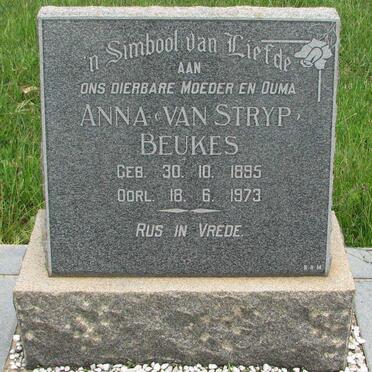 BEUKES Anna nee VAN STRYP 1895-1973