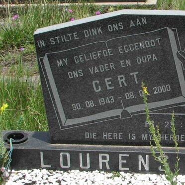 LOURENS Gert 1943-2000
