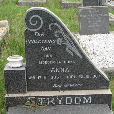 STRŸDOM Anna 1905-1987