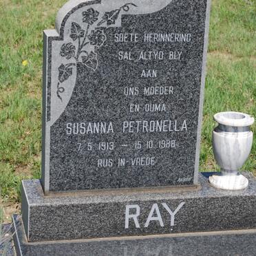 RAY Susanna Petronella 1913-1988
