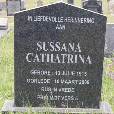 ? Sussana Cathatrina 1915-2009