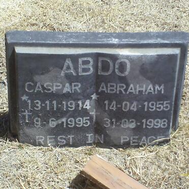 ABDO Casper 1914-1995 :: ABDO Abraham 1955-1998