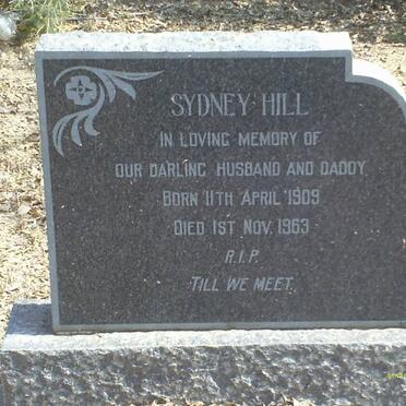 HILL Sydney 1909-1963