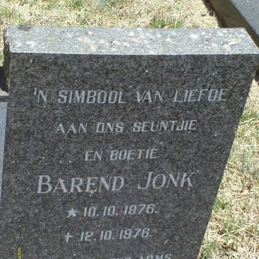JONK Barend 1976-1976