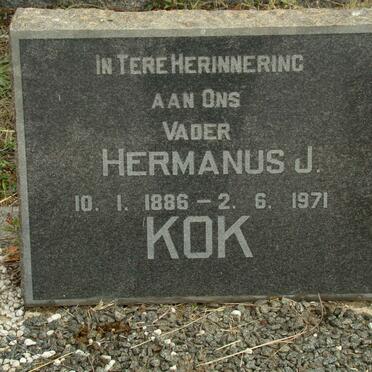 KOK Hermanus J. 1886-1971