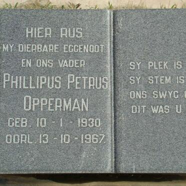 OPPERMAN Phillipus Petrus 1930-1967
