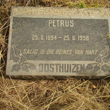 OOSTHUIZEN Petrus 1894-1958