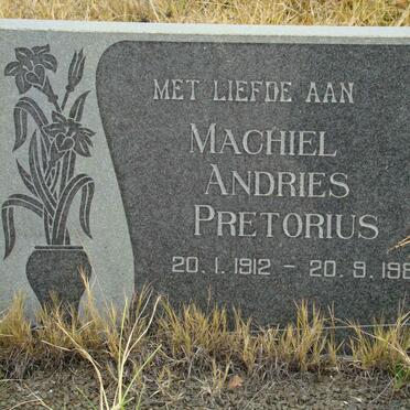 PRETORIUS Machiel Andries 1912-1981