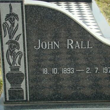 RALL John 1893-1974