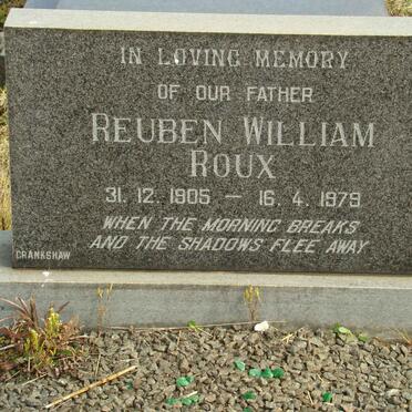 ROUX Reuben William 1905-1979