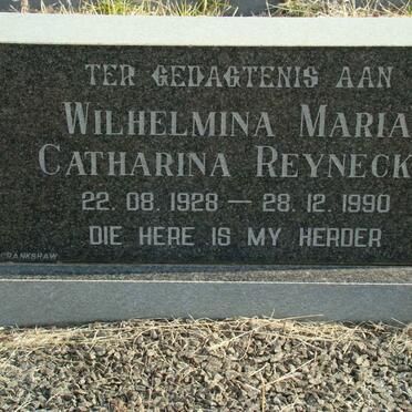 REYNECKE Wilhelmina Maria Catharina 1928-1990