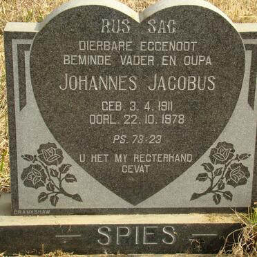 SPIES Johannes Jacobus 1911-1978