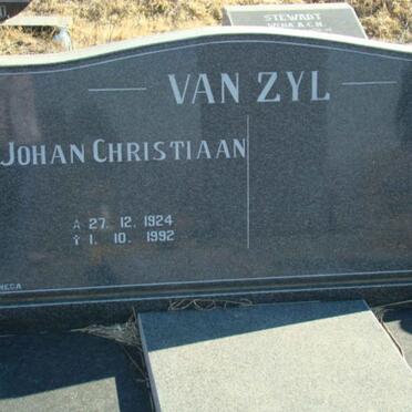 ZYL Johan Christiaan, van 1924-1992