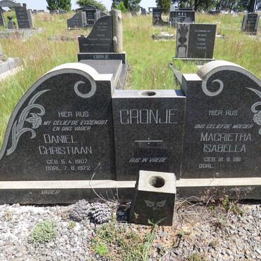 CRONJE Daniel Christiaan 1907-1972 & Magrietha Isabella 1911-