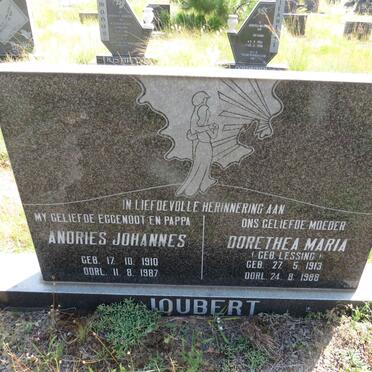 JOUBERT Andries Johannes 1910-1987 & Dorethea Maria LESSING 1913-1988