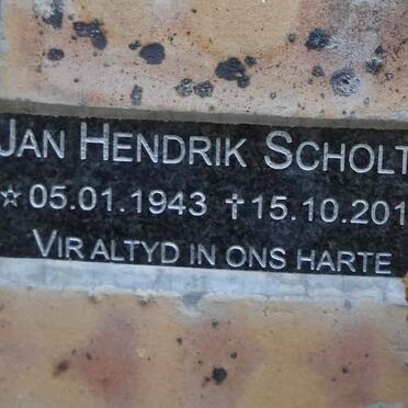 SCHOLTZ Jan Hendrik 1943 - 2015