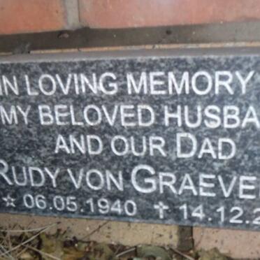 GRAEVENITZ Rudy, von 1940-2015