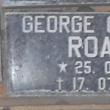 ROACH George Osborne 1911-1986