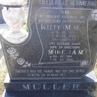 MULLER A.M. 1914-2000 &amp; M.M. 1918-1996