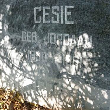 BOTHA Gesie nee JORDAAN 1890-1961