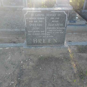 BREEN Everard John 1899-1956 &amp; Elizabeth Johanna Susanna PIETERSE 1909-