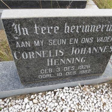 HENNING Cornelis Johannes 1926-1982