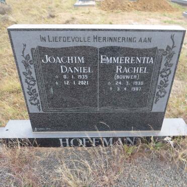 HOFFMAN Joachim Daniel 1935-2021 & Emmerentia Rachel BOUWER 1938-1987
