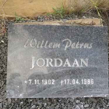 JORDAAN Willem Petrus 1902-1986