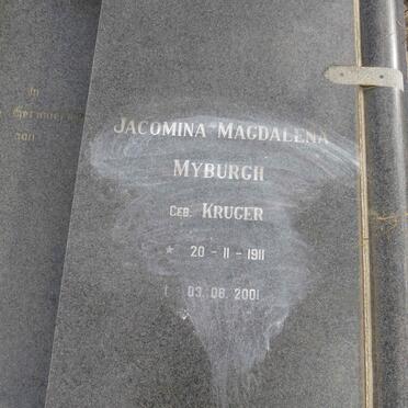 MYBURGH Gert Petrus 1910-1980 & Jacomina Magdalena KRUGER 1911-2001_1