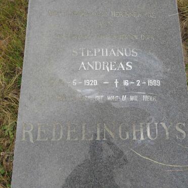 REDELINGHUYS Stephanus Andreas 1920-1989