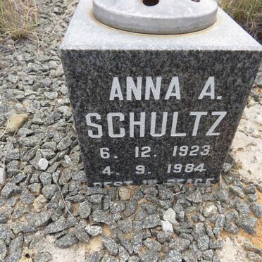 SCHULTZ Anna A. 1923-1984