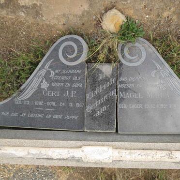 TONDER Gert J.P., van 1892-1967 & Magel Maria EAGER 1899-_2