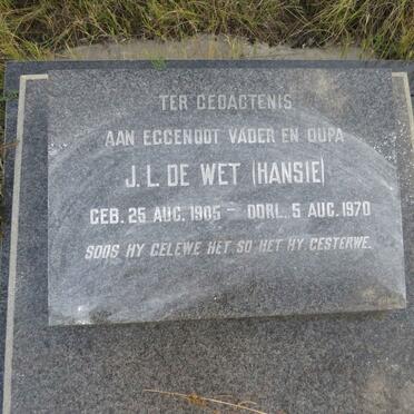 WET J.L., de 1905-1970 