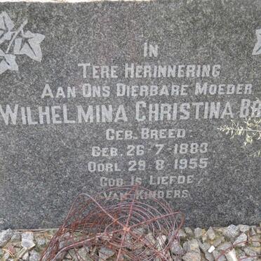 BRITS Wilhelmina Christina nee BREED 1883-1955