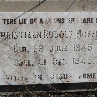 HOFFMAN Christiaan Rudolf 1945-1945