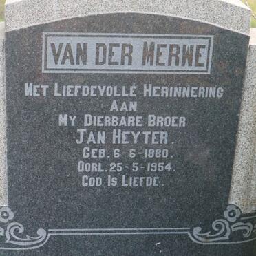 MERWE Jan Heyter, van der 1880-1954